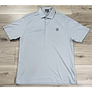 Fennec Polo Shirt Men's Medium Light Blue 3 Button
